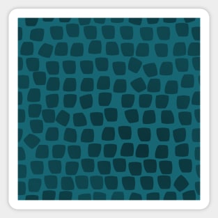 Leopard Mosaic on Dark Teal 5748 Sticker